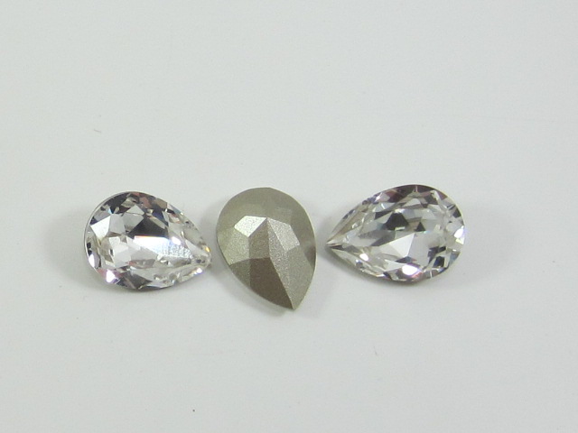 18x13mm PEAR 1pc. CRYSTAL POINTED BACK European Rhinestones